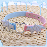 Bat Winged Heart Collar Choker