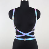 Iridescent Angel Winged Suspender Belt